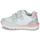 Shoes Girl Low top trainers Geox J FASTICS GIRL White / Pink / Silver