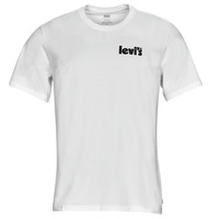 Clothing Men short-sleeved t-shirts Levi's SS RELAXED FIT TEE Poster / White