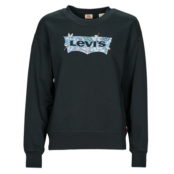 Clothing Women sweaters Levi's GRAPHIC STANDARD CREW Bw / Dark / Floral / Caviar
