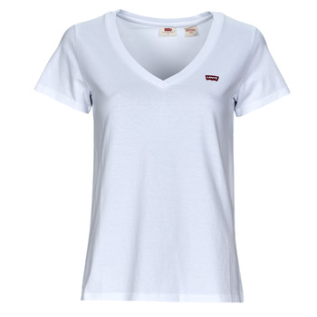 Clothing Women short-sleeved t-shirts Levi's PERFECT VNECK White