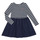 Clothing Girl Short Dresses Polo Ralph Lauren LS CN DR-DRESSES-DAY DRESS Marine / White