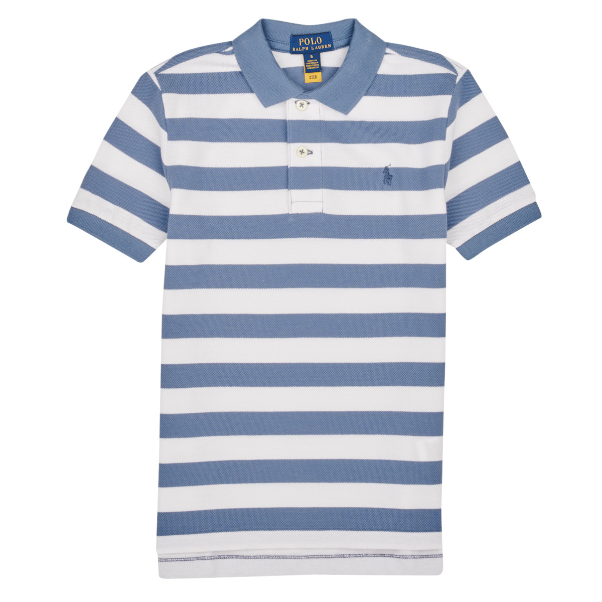 Polo Ralph Lauren SSKC M1-KNIT SHIRTS-POLO SHIRT White / Blue - Fast  delivery