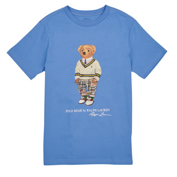 Clothing Girl short-sleeved t-shirts Polo Ralph Lauren SS CN-KNIT SHIRTS Blue
