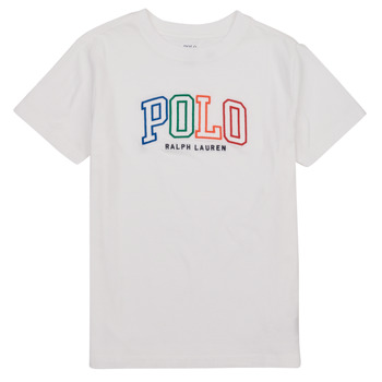 Clothing Children short-sleeved t-shirts Polo Ralph Lauren SSCNM4-KNIT SHIRTS- White