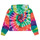 Clothing Girl sweaters Polo Ralph Lauren BUBBLE HOOD-KNIT SHIRTS-SWEATSHIRT Multicolour