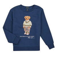 Clothing Boy sweaters Polo Ralph Lauren LS CN-KNIT SHIRTS-SWEATSHIRT Marine