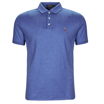 Clothing Men short-sleeved polo shirts Polo Ralph Lauren POLO COUPE DROITE EN PIMA COTON Blue / Fadded / Royal / Heather