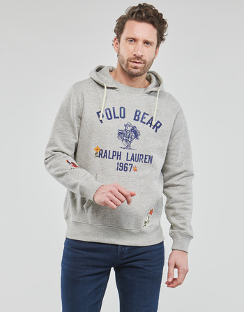 Clothing Men sweaters Polo Ralph Lauren BRODE + VUE DOS Grey / Black