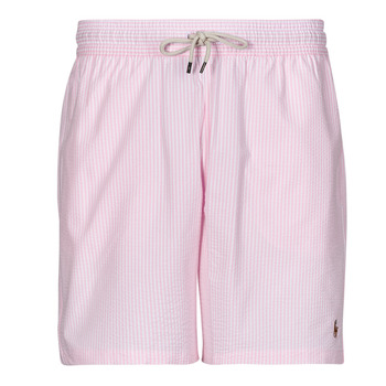 Clothing Men Trunks / Swim shorts Polo Ralph Lauren MAILLOT DE BAIN A RAYURES EN COTON MELANGE Pink