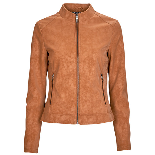 Clothing Women Leather jackets / Imitation leather Desigual CHAQ_DETROIT Cognac