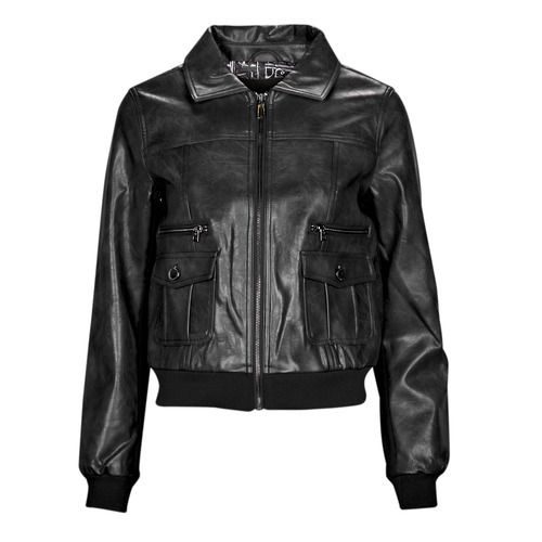 Clothing Women Leather jackets / Imitation leather Desigual CHAQ_DALLAS Black