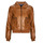 Clothing Women Leather jackets / Imitation leather Desigual CHAQ_DALLAS Cognac