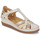 Shoes Women Sandals Pikolinos CADAQUES White / Gold