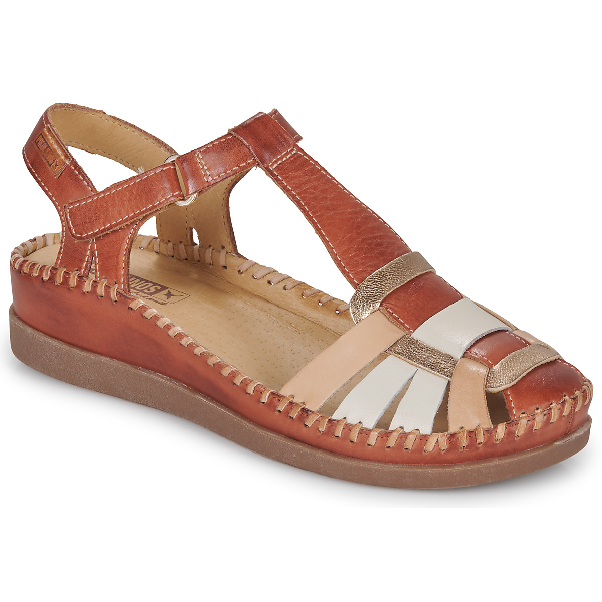 Shoes Women Sandals Pikolinos CADAQUES Brown / Pink