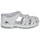 Shoes Girl Sandals Chicco FLAVIA White / Silver