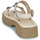 Shoes Women Sandals Fru.it 7935-087-GOMMA-TEXARO-YARROW Beige / Silver