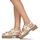 Shoes Women Sandals Fru.it 7935-087-GOMMA-TEXARO-YARROW Beige / Silver