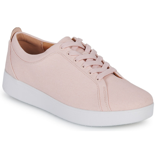 Shoes Women Low top trainers FitFlop RALLY CANVAS TRAINERS Pink