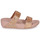 Shoes Women Mules FitFlop LULU GLITTER SLIDES Pink / Gold / Pink