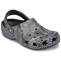 Shoes Clogs Crocs Classic Topographic Clog Black / White