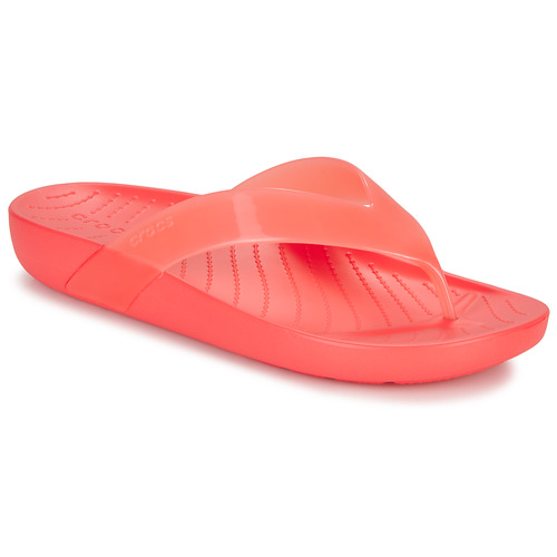 Shoes Women Flip flops Crocs Crocs Splash Glossy Flip Pink
