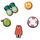 Accessorie Accessories Crocs JIBBITZ HAPPY SUMMER 5 PACK Multicolour