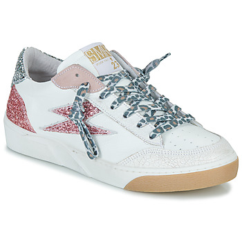 Shoes Women Low top trainers Semerdjian  White / Silver / Pink