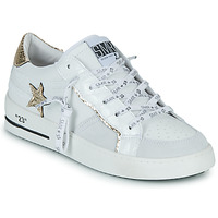 Shoes Women Low top trainers Semerdjian VANA-9570 White / Gold / Beige
