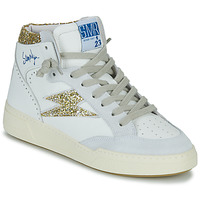 Shoes Women High top trainers Semerdjian BRAGA-9492 White / Gold / Beige