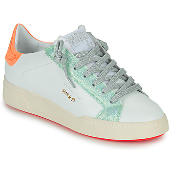 Shoes Women Low top trainers Semerdjian  White / Green / Orange