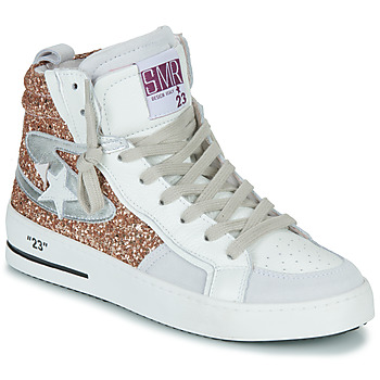 Shoes Women High top trainers Semerdjian MARAL-9565 Gold / White / Beige