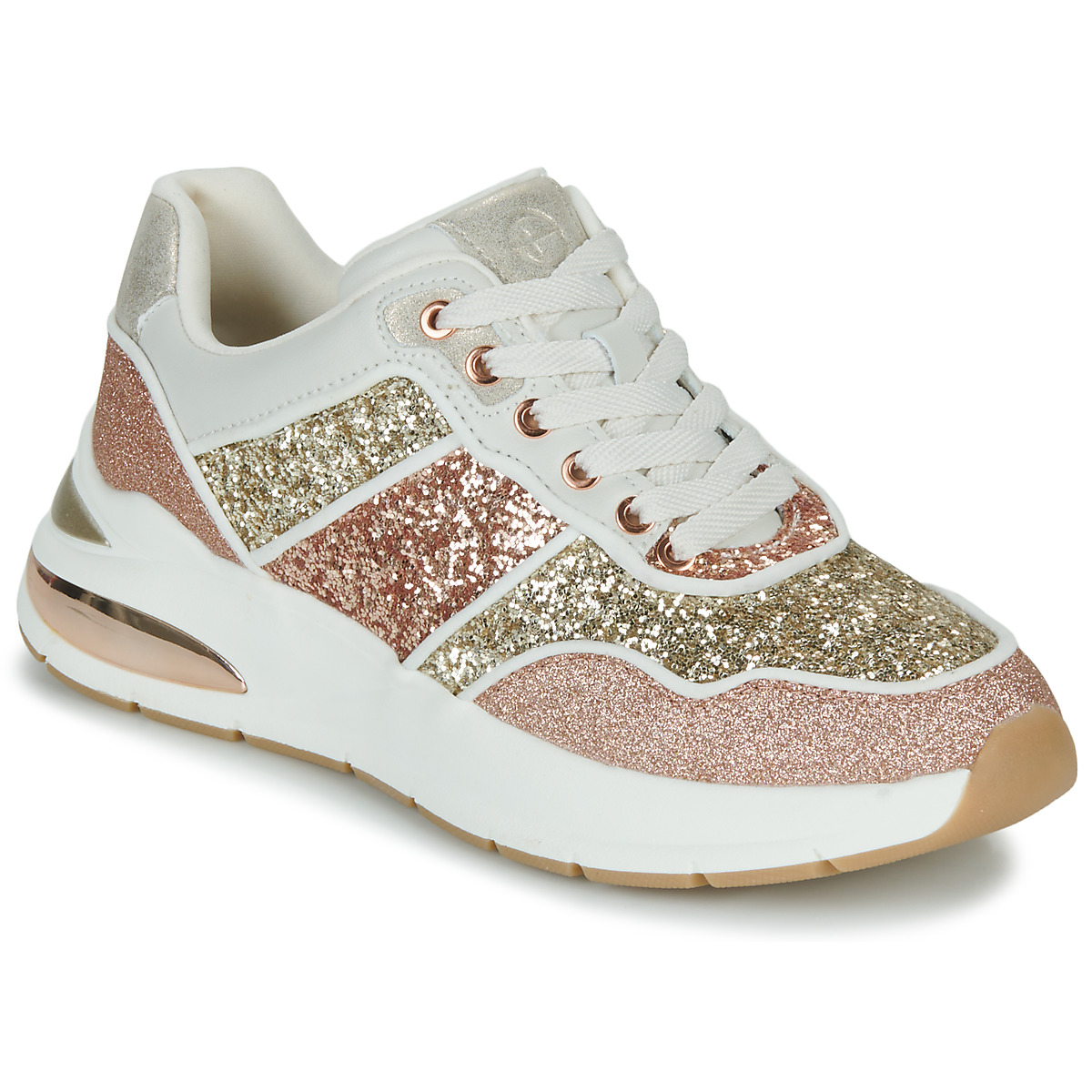 Shoes Women Low top trainers Tamaris 23721-587 Pink / Gold