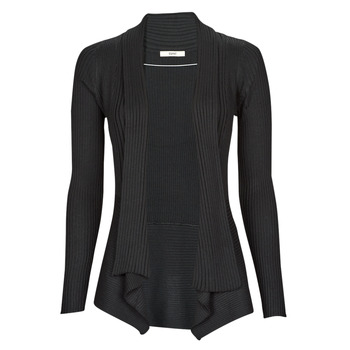 Clothing Women Jackets / Cardigans Esprit RCS rib cardiga Black