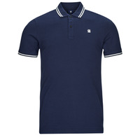 Clothing Men short-sleeved polo shirts G-Star Raw dunda slim stripe polo s\s Sartho / Blue