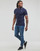 Clothing Men short-sleeved polo shirts G-Star Raw dunda slim stripe polo s\s Blue