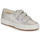 Shoes Women Low top trainers Superga 2750 LAME STRAP Silver