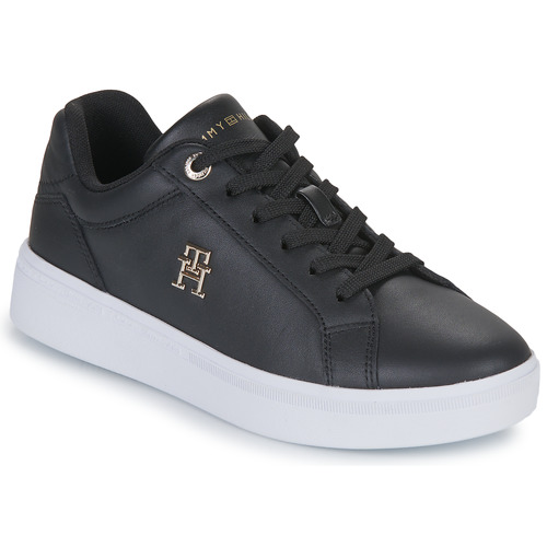 Shoes Women Low top trainers Tommy Hilfiger TH COURT SNEAKER Black