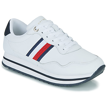 Shoes Women Low top trainers Tommy Hilfiger ESSENTIAL WEBBING RUNNER White