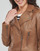 Clothing Women Leather jackets / Imitation leather Naf Naf CHANA Cognac