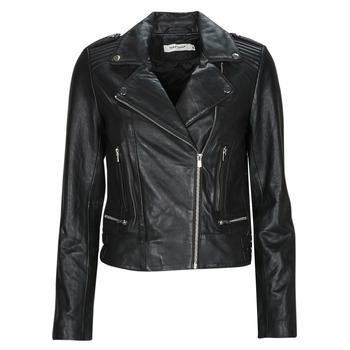 Clothing Women Leather jackets / Imitation leather Naf Naf CUTIE Black