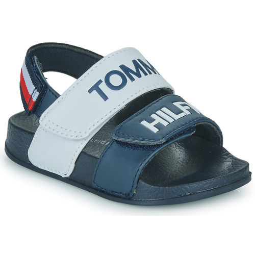 Shoes Boy Sandals Tommy Hilfiger JOEL Marine / White / Red