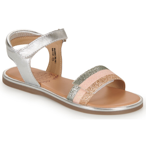 Shoes Girl Sandals Mod'8 PAGANISA Silver