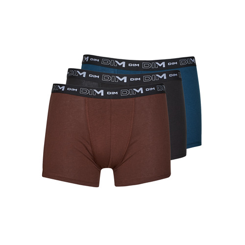 DIM COTON STRETCH PACK X3 Black / Brown / Blue - Fast delivery