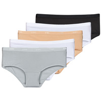 Underwear Women Knickers/panties DIM DIM POCKETS COTON ECODIM BOXER PACK X5 Black / White / Nude / Grey