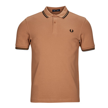 Clothing Men short-sleeved polo shirts Fred Perry TWIN TIPPED FRED PERRY SHIRT Orange
