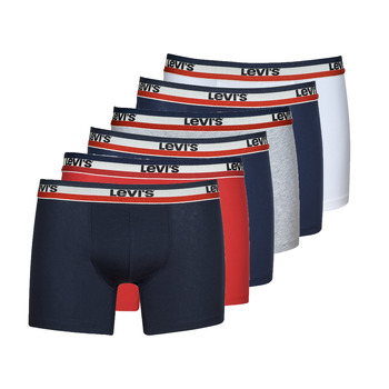 Underwear Men Boxer shorts Levi's LOGO BRIEF PACK X6 Marine / White / Grey / Red / Black