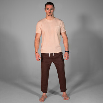 Clothing Men short-sleeved t-shirts THEAD. JAMES TEE Beige