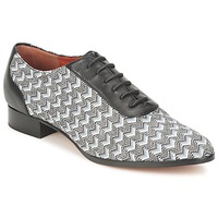 Shoes Women Brogue shoes Missoni WM076 Black / Grey