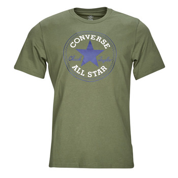 Clothing Men short-sleeved t-shirts Converse GO-TO ALL STAR PATCH LOGO Kaki