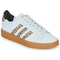 Shoes Women Low top trainers Adidas Sportswear GRAND COURT 2.0 White / Leopard / Gum